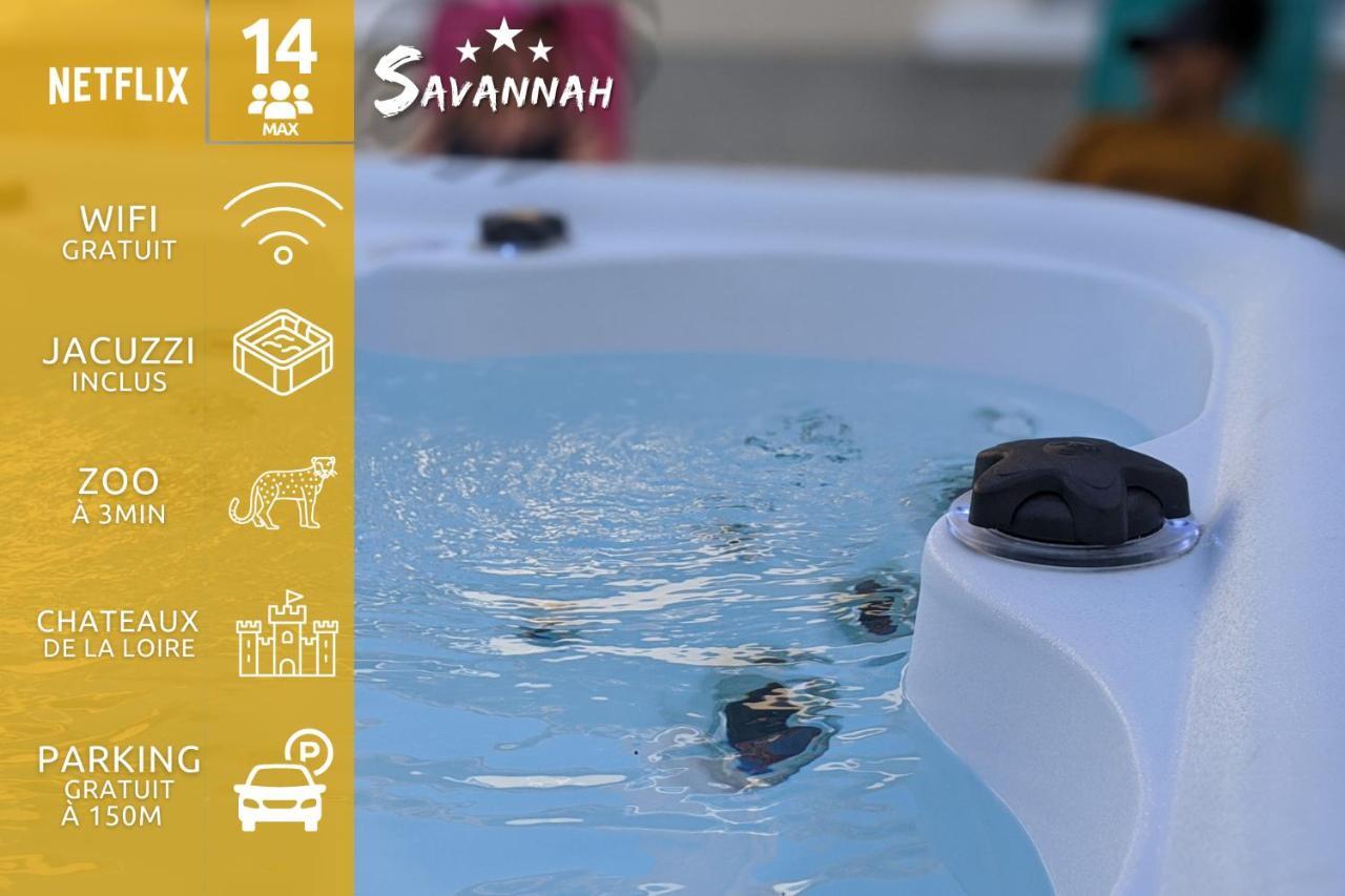 "Le Savannah" - Jacuzzi - A 3Min Du Zoo De Beauval 상테뇽 외부 사진